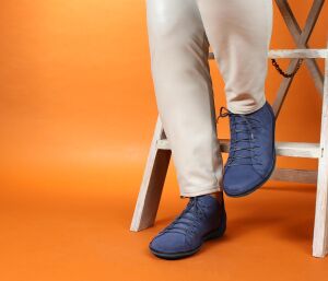 Loints Schn&uuml;rschuhe Natural astral blau 68095-0395 Nieuwvliet - LNT 1636