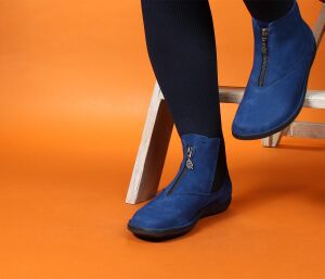 Loints Booties Natural cobalt blau 68612-0393 Neereind - LNT 1613