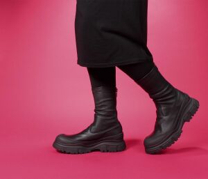 Lofina Stiefeletten schwarz 3662 Sofia gasoline-nero -...
