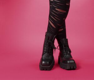 Lofina Stiefeletten schwarz 4221 Smilla gasoline-nero -...
