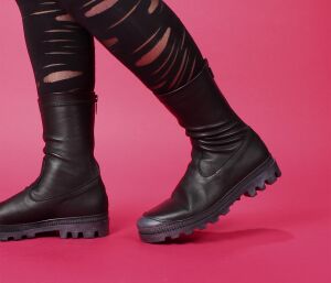 Lofina Stiefeletten schwarz 4367 Birte gasoline-nero -...