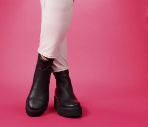Lofina Stiefeletten schwarz 3123 Maja gasoline-nero - LOF 47