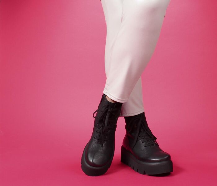 Lofina Stiefeletten schwarz 3127 Maja gasoline-nero - LOF 45