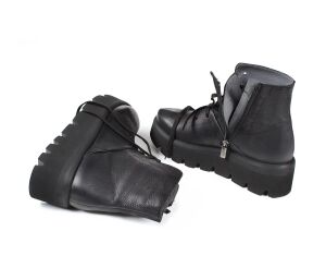 Lofina Stiefeletten schwarz 3127 Maja gasoline-nero - LOF 45