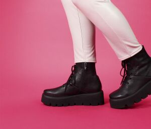 Lofina Stiefeletten schwarz 3127 Maja gasoline-nero - LOF 45