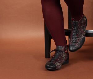 Think Booties schwarz Guad-2 taupe/kombi 618-2010 - GUD 682