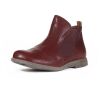 think booties wein-rot rento chianti 865-5000 lederbezogene kork-latex-bettung - vegetabil gegerbt lederfutter - vegetabil gegerbt und ungef&auml;rbt 10 mm absatz low-cut chelsea-booties in kn&ouml;chelumspielender h&ouml;he von ca. 8 cm mit recht gerader gro&szlig;zehen-linie. sehr viel raum und wirklich komfortabel.
