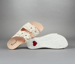 Think Pantoletten beige Julia ivory 567-1000 - JLA 227
