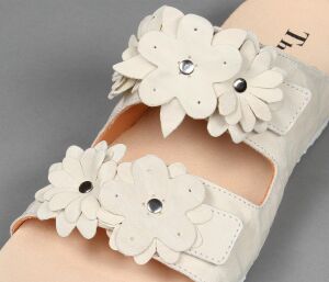 Think Pantoletten beige Julia ivory 567-1000 - JLA 227