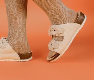 Think Pantoletten beige Julia ivory 567-1000 - JLA 227