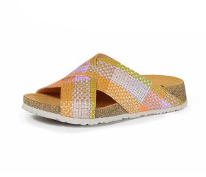 Think Pantoletten bunt Koak matcha 537-9130 - KOA 43