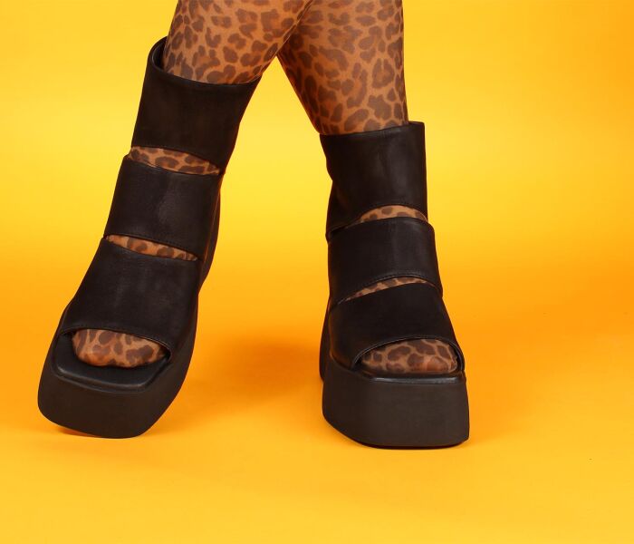 Lofina Sandaletten schwarz 5242 Linda gasoline-nero - LOF 65