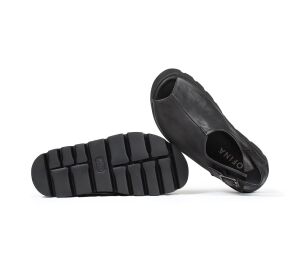 Lofina Sandaletten schwarz 5225 Maja gasoline-nero - LOF 61