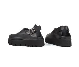 Lofina Sandaletten schwarz 5225 Maja gasoline-nero - LOF 61