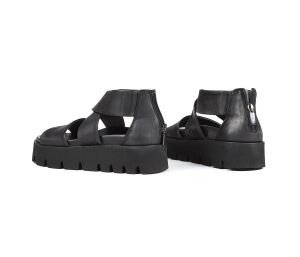 Lofina Sandaletten schwarz 5233 Maja gasoline-nero - LOF 62