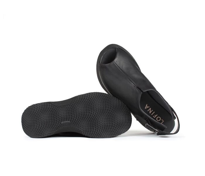 Lofina Sandaletten schwarz 5123 Solveig gasoline-nero - LOF 64