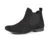 think booties schwarz guad-2 schwarz 414-0020 fussbett: lederbezogene wechselbare kork-latex-bettung (pflanzlich gegerbt) leder pflanzlich  gegerbt 10 mm absatz ein bew&auml;hrt schlicht-sch&ouml;ner chelsea-bootie mit 2 seitlichen gummiz&uuml;gen, nicht zu verbessern