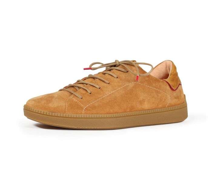 think sneaker braun turna herren rum/kombi 897-3000 fussbett: neu - wechselbare lederbezogene kork-weichschaum-bettung mit besonders guter auftritt-dämpfung im ballenbereich (pflanzlich gegerbt) kalbsleder pflanzlich  gegerbt - nicht gefärbt ohne absatz problemlösender 6-loch langschnürer mit weitem einstieg und weich gepolstertem fersenrand