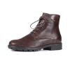 think boots braun hawara espresso 1006-3000 fussbett: lederbezogene wechselbare kork-latex-bettung (pflanzlich gegerbt) lederfutter - vegetabil gegerbt und ungef&auml;rbt 15 mm absatz kerniger 5-loch schn&uuml;rer, ger&auml;umig und bequem, f&uuml;hlt sich &uuml;berall zu haus. mit seitlichem zipper.