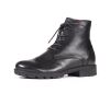 think boots schwarz hawara schwarz 1006-0000 fussbett: lederbezogene wechselbare kork-latex-bettung (pflanzlich gegerbt) lederfutter - vegetabil gegerbt und ungef&auml;rbt 15 mm absatz kerniger 5-loch schn&uuml;rer, ger&auml;umig und bequem, f&uuml;hlt sich &uuml;berall zu haus. mit seitlichem zipper.