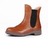 think stiefeletten braun cogita cognac 425-3000 fussbett: lederbezogene wechselbare kork-weichschaum-bettung mit besonders guter auftritt-d&auml;mpfung im ballenbereich (pflanzlich gegerbt) lederfutter - vegetabil gegerbt und ungef&auml;rbt 15 mm absatz f&uuml;r sicherem stand etwas derberer chelsea-boots mit kr&auml;ftigen gummiz&uuml;gen f&uuml;r das kommende winterwetter. nahtfreie ballenpartie und weicher schaftrand bereiten behaglichkeit.
