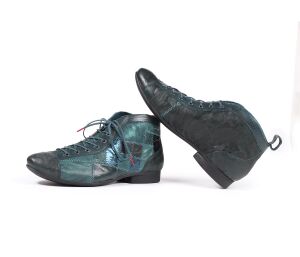 Think Schn&uuml;rschuhe gr&uuml;n Guad-2 petrol/kombi 1015-8000 - GUD 757