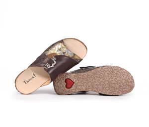 Think Pantoletten braun Mizzi espresso/kombi 124-9170 - MZZ 412