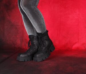 Lofina Stiefeletten schwarz 6104 Smilla gasoline nero - LOF 81