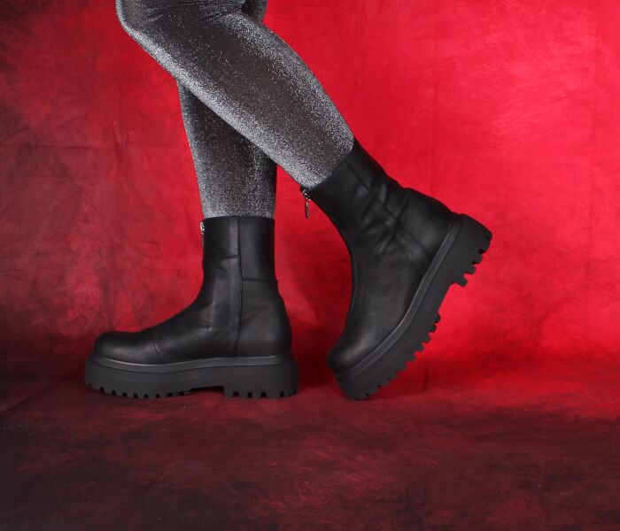 Lofina Stiefeletten schwarz 6070 Alea gasoline-nero - LOF 83