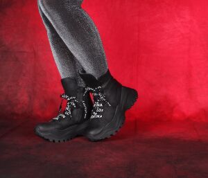 Lofina Stiefeletten schwarz 6492 Linette gasoline-nero - LOF 91