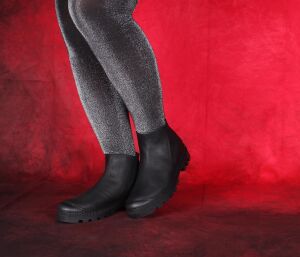 Lofina Stiefeletten schwarz 6470 Birte gasoline-nero - LOF 94