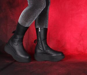 Lofina Stiefeletten schwarz 6282 Ellie gasoline-nero -...