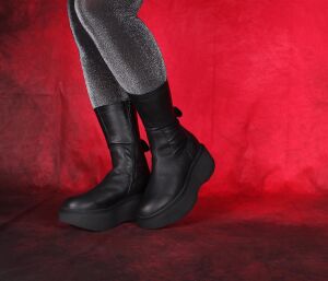 Lofina Stiefeletten schwarz 6282 Ellie gasoline-nero - LOF 88