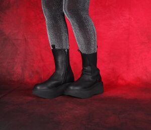 Lofina Stiefeletten schwarz 6284 Ellie gasoline-nero -...